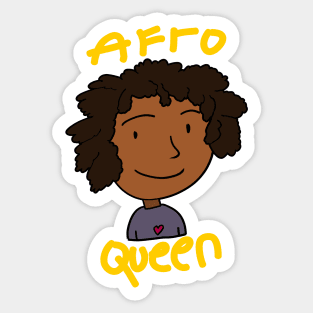 Afro Queen Sticker